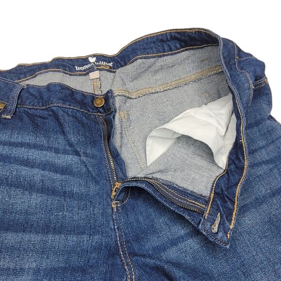 Woman Within Jeans Distressed Denim Plus Size 20W - Picture 3 of 10